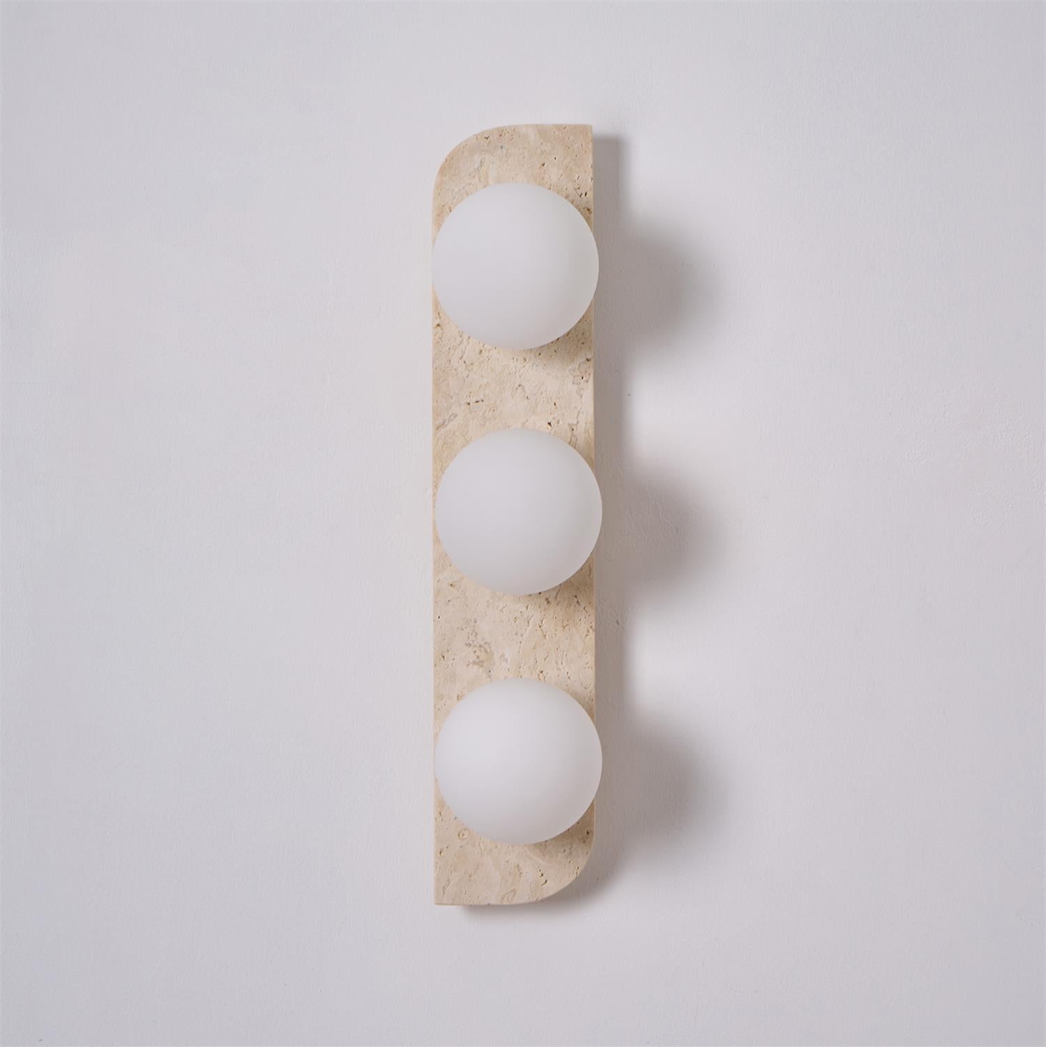 Moderne Wandlamp van Travertin