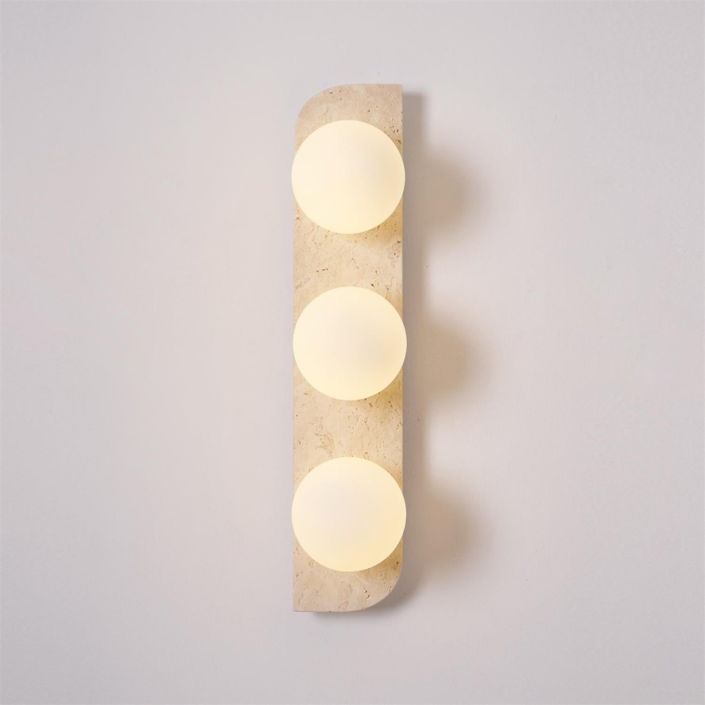 Moderne Wandlamp van Travertin