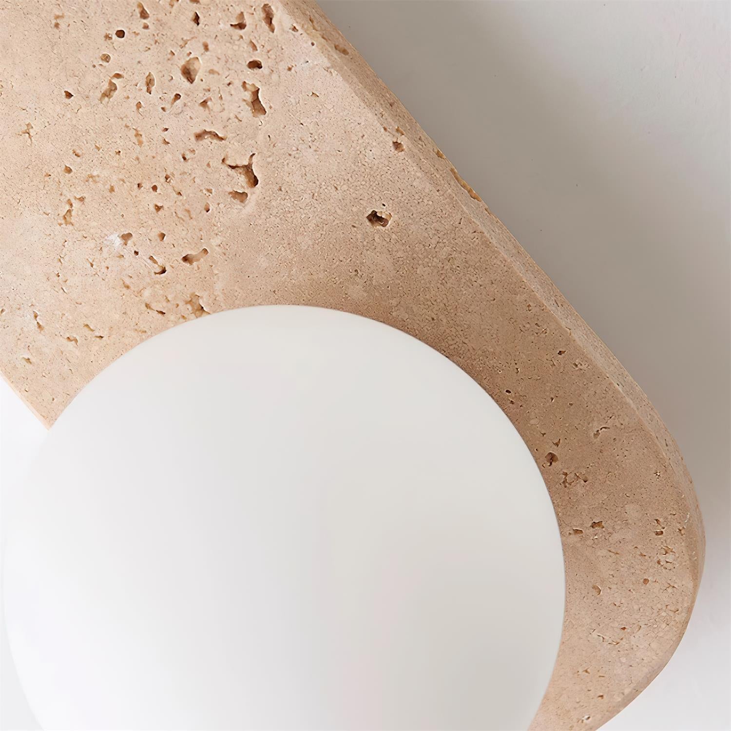 Moderne Wandlamp van Travertin