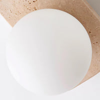 Moderne Wandlamp van Travertin