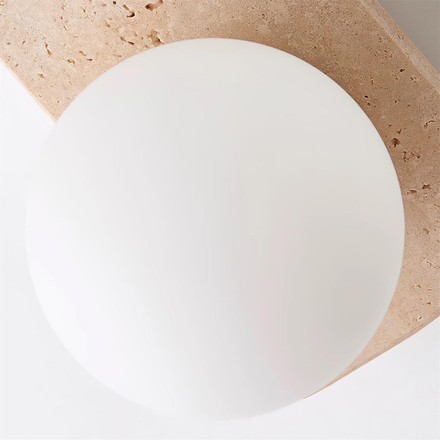 Moderne Wandlamp van Travertin