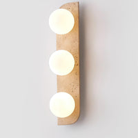 Moderne Wandlamp van Travertin