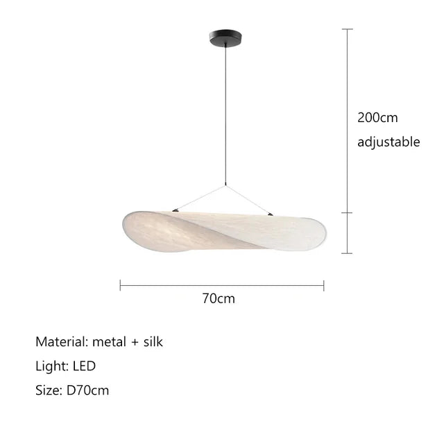 SilkWave Handgemaakte Lamp met Aardappelchip Licht