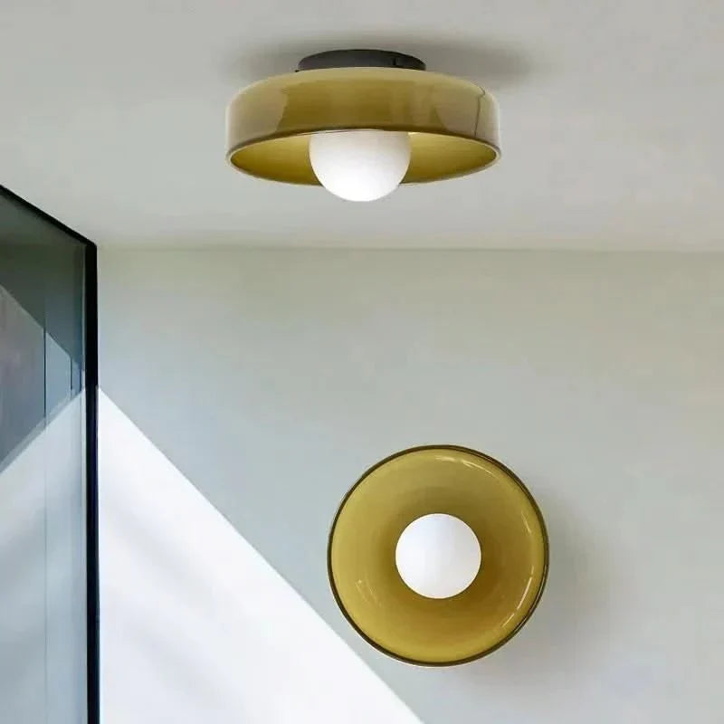 Glazen Plafondlamp met Scandinavisch Ontwerp – Sfeervolle Verlichting voor Elk Interieur