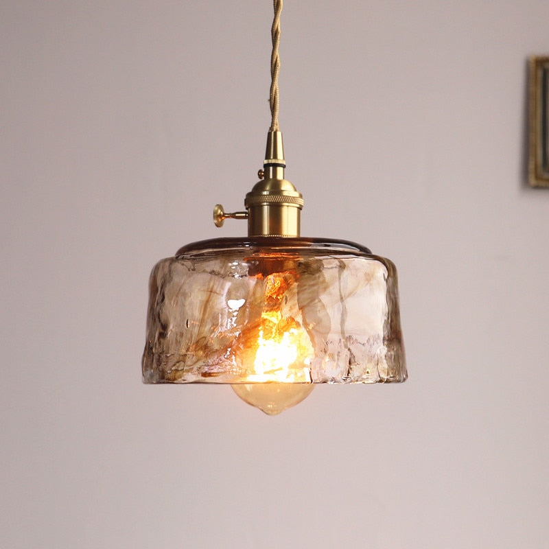 Zina Geometrische Vintage Hanglamp Glas. Messing. Woonkamer
