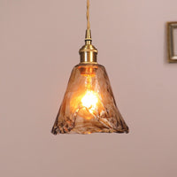 Zina Geometrische Vintage Hanglamp Glas. Messing. Woonkamer
