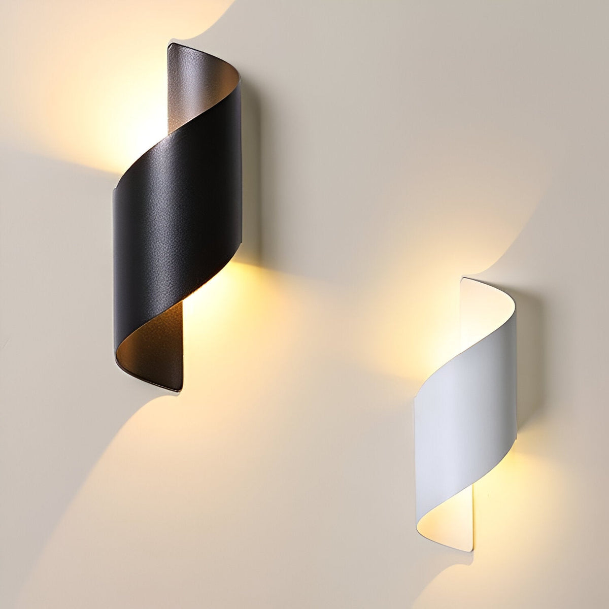 Nordic Aluminium Golf Wrap Wandlamp