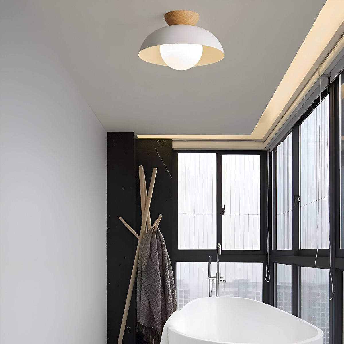 Nordic Minimalistische Eco IJzeren Schaduw Plafondlamp