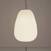 Noordse Moderne Geribbelde Opal Witte Globe Glas Hanglamp