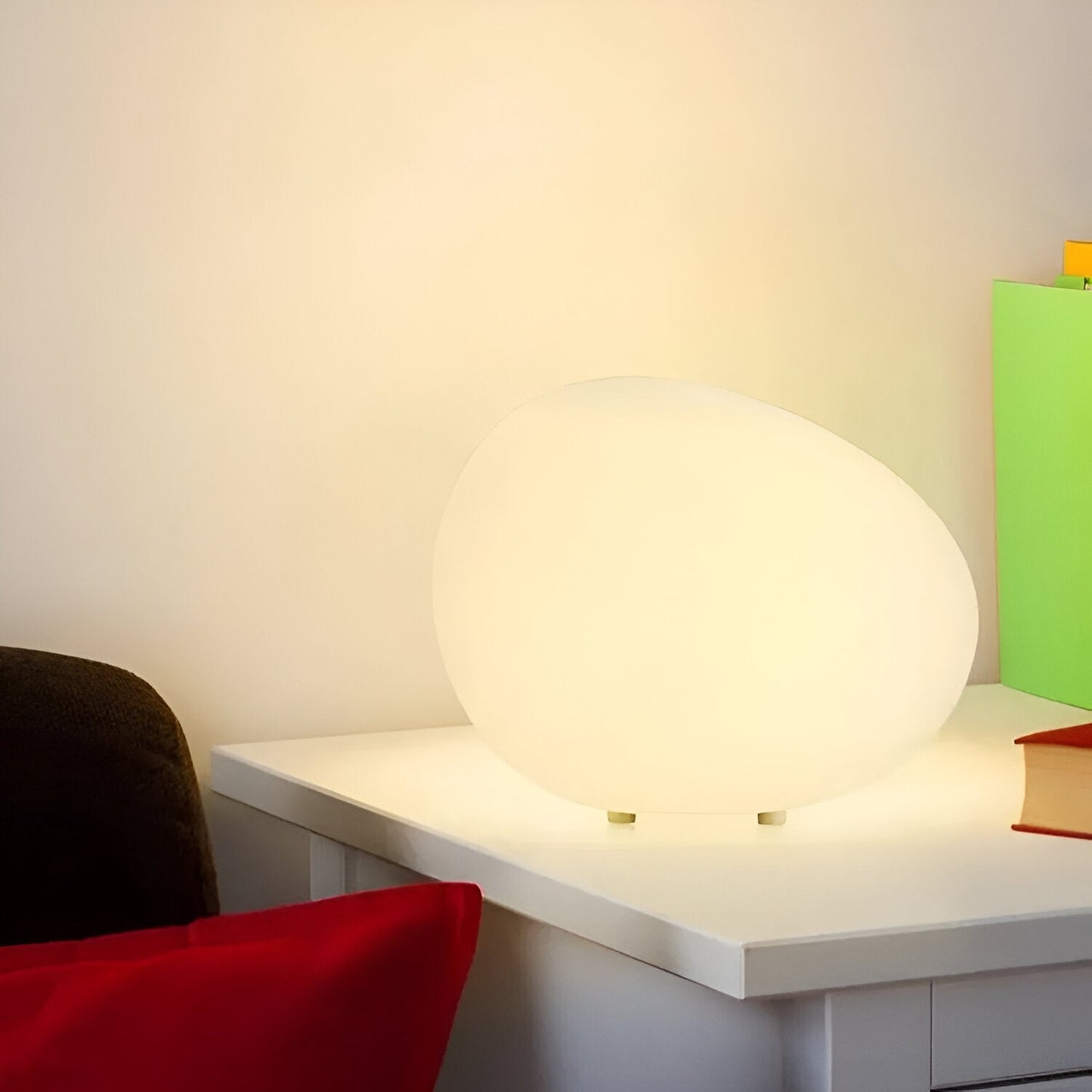 Noordse Steen-Vormige LED Tafellamp 1-Licht