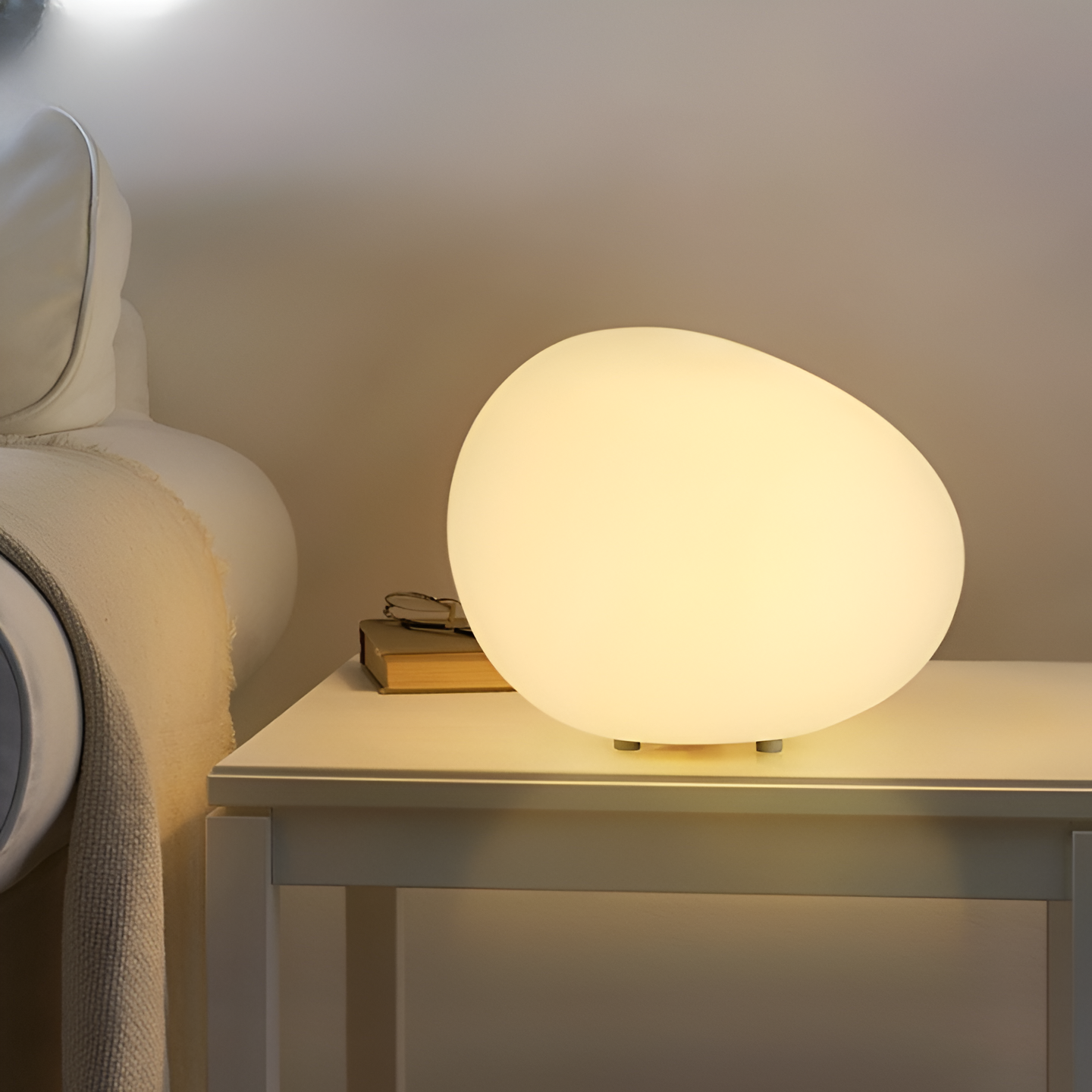 Noordse Steen-Vormige LED Tafellamp 1-Licht