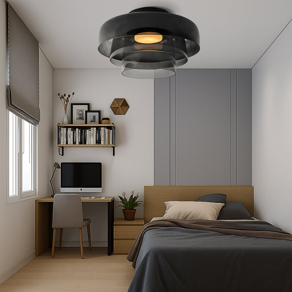 Nordic Bauhaus Glazen Laag Hanglamp
