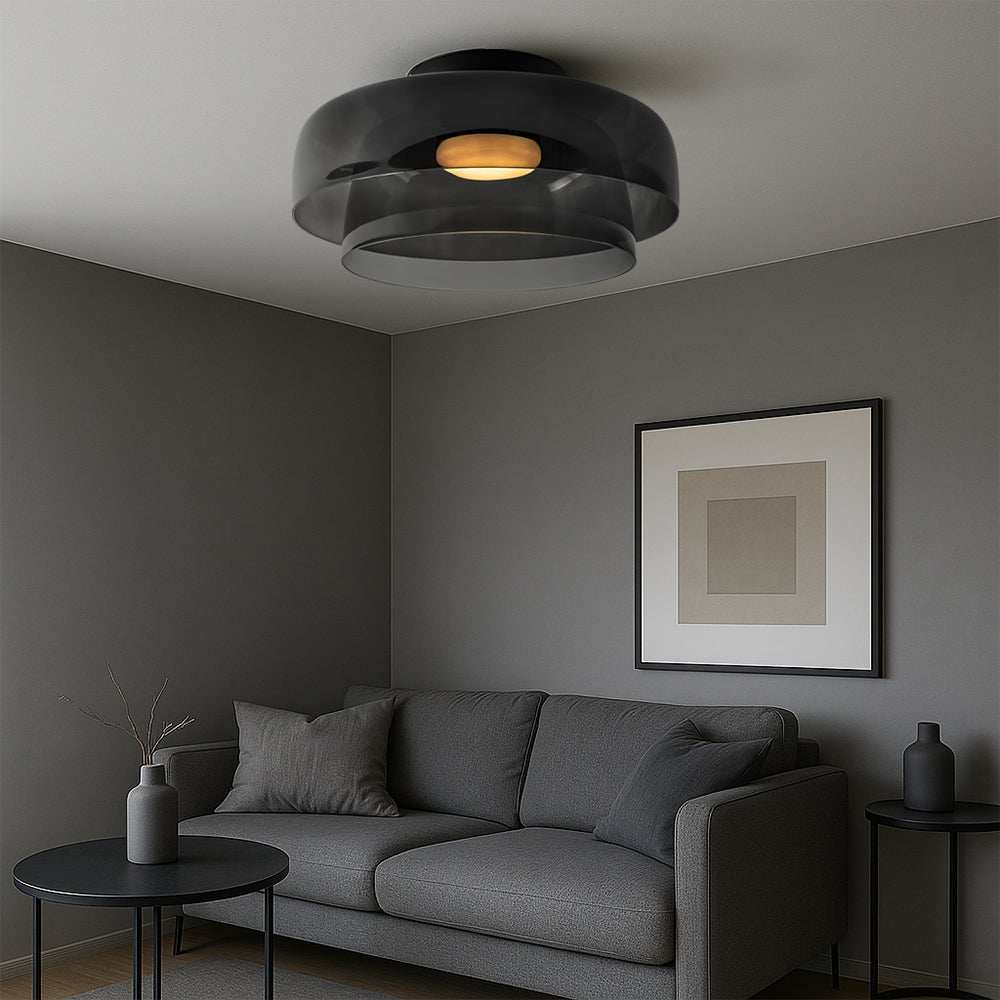 Nordic Bauhaus Glazen Laag Hanglamp