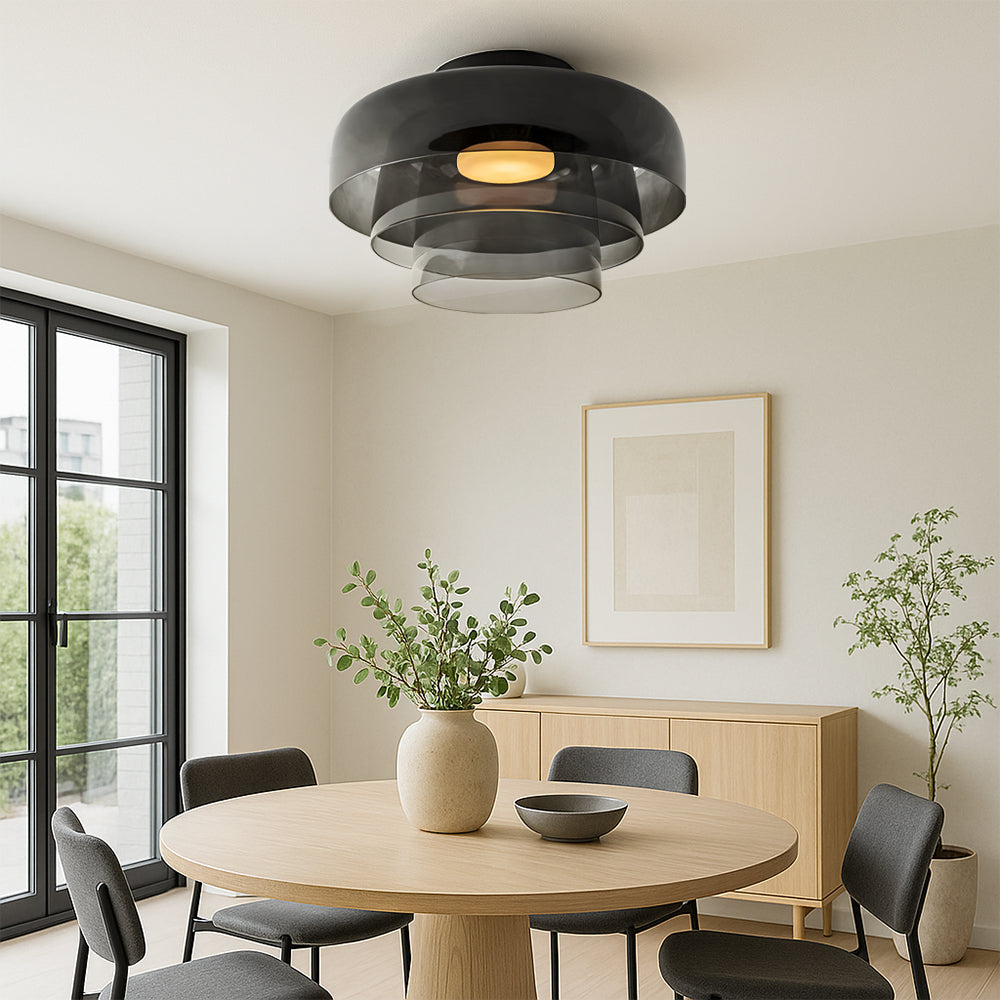 Nordic Bauhaus Glazen Laag Hanglamp