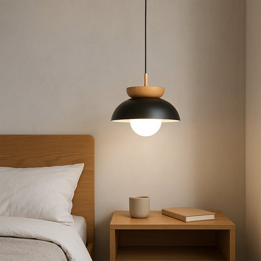 Noordse Houten Koepel Hanglamp