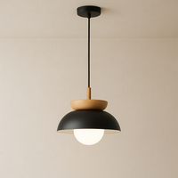 Noordse Houten Koepel Hanglamp