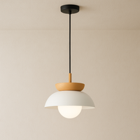Noordse Houten Koepel Hanglamp