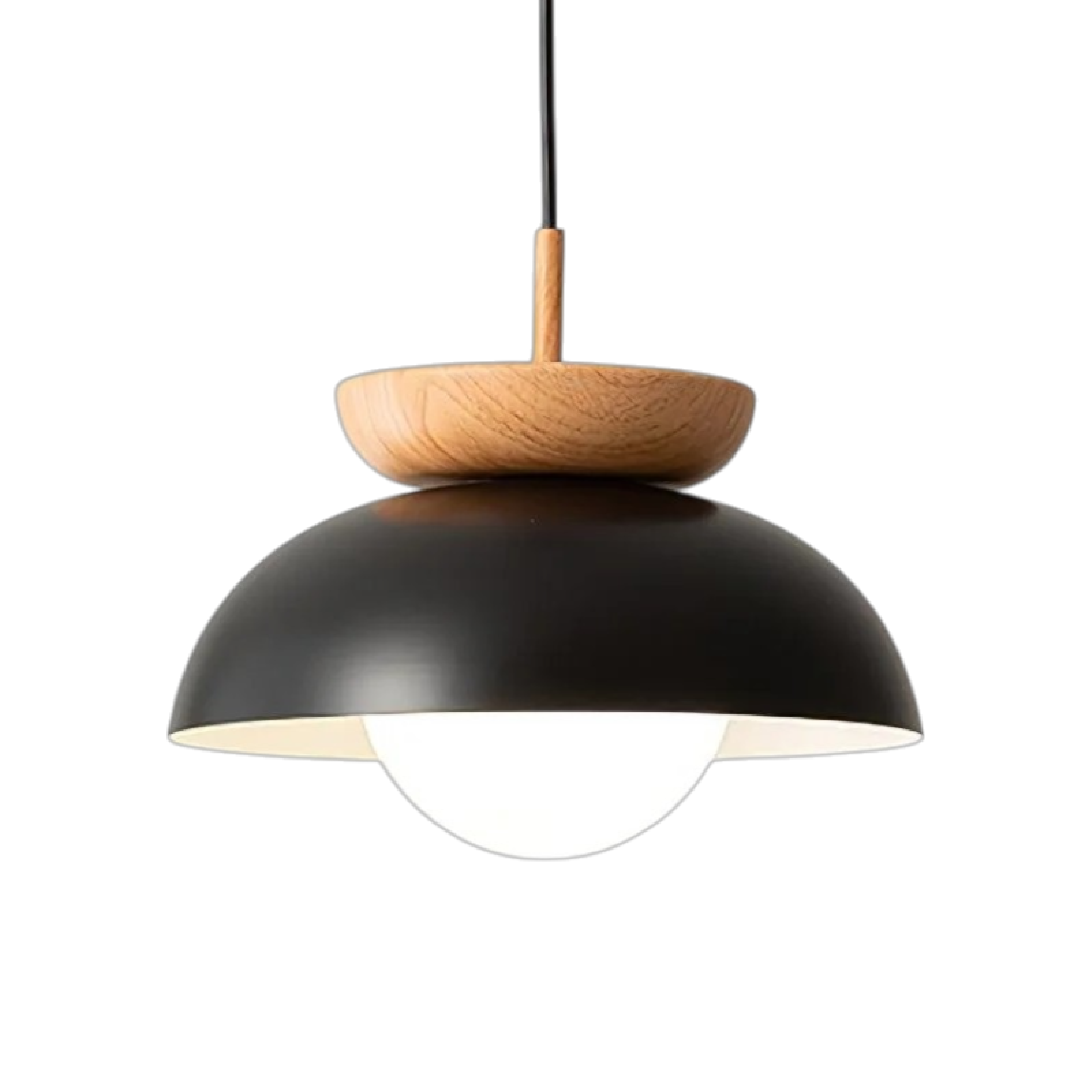 Noordse Houten Koepel Hanglamp