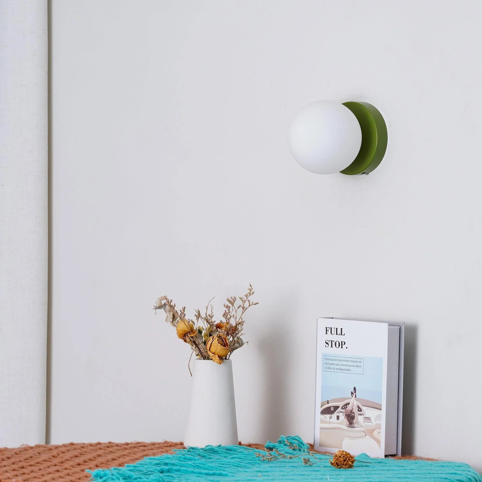 Noordse Glazen Globe Wandlamp LED 1-Licht