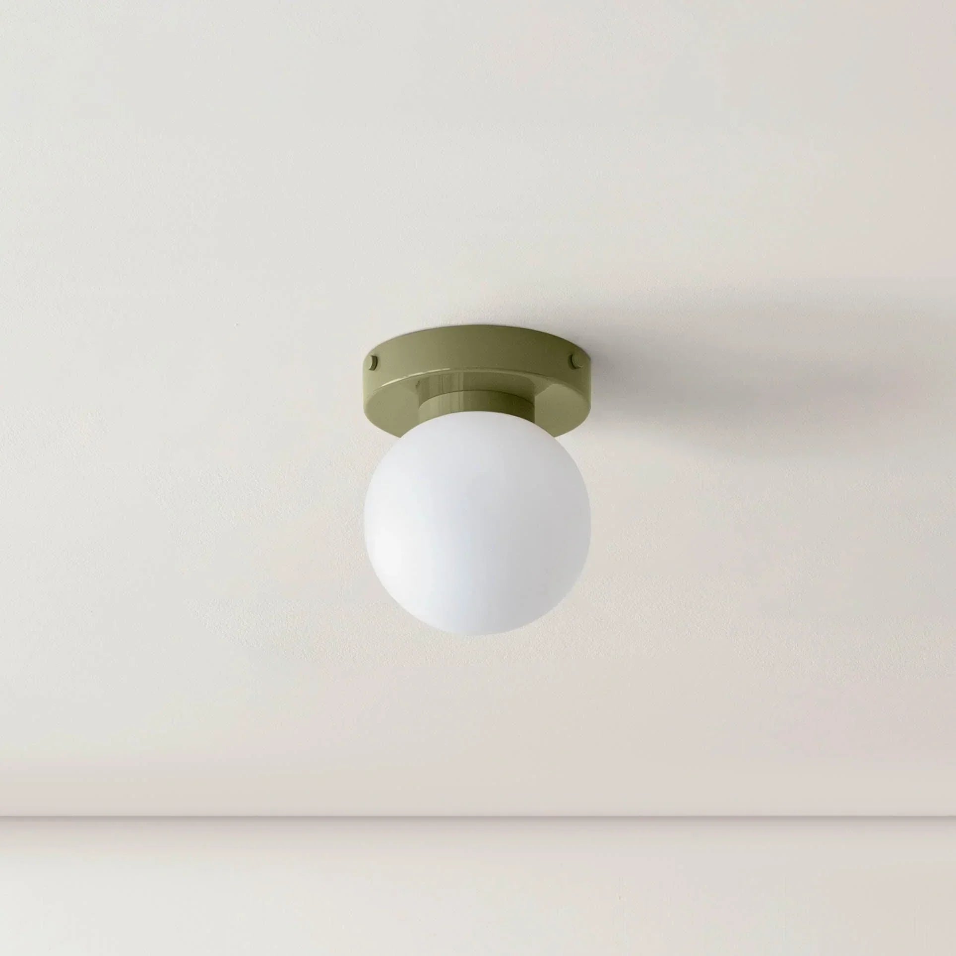 Noordse Glazen Globe Wandlamp LED 1-Licht