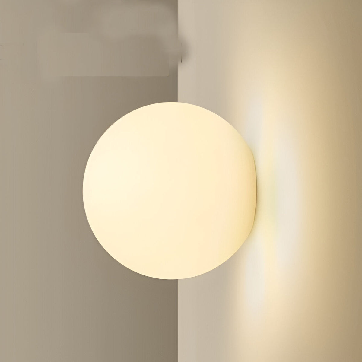 Dioscuri Minimalistische Ronde Glazen Wandlamp