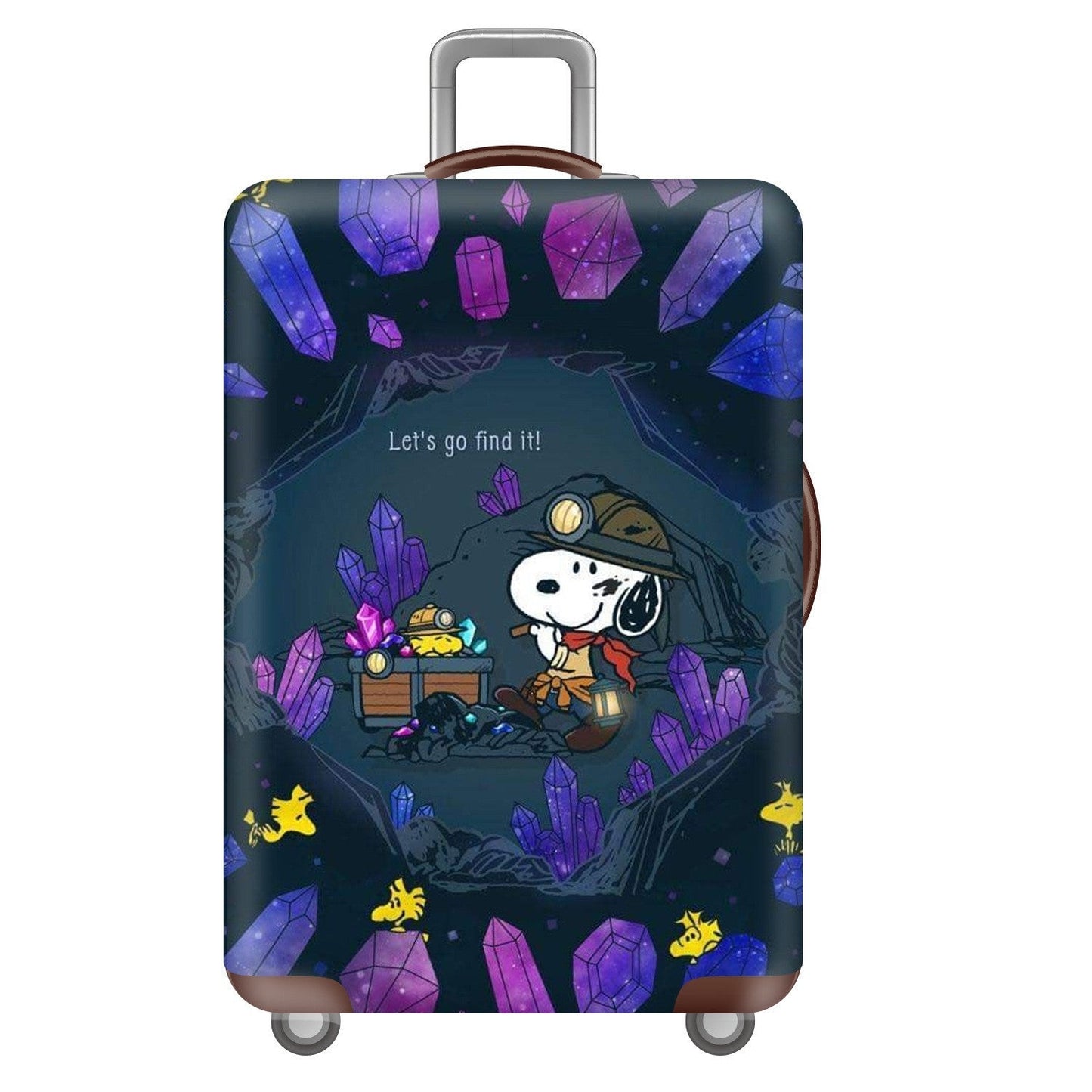 Unisex Hardcase Reis Koffer met Speelse Snoopy Motief