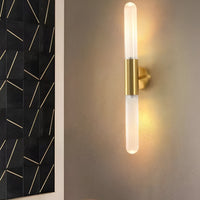 Noordse Watergolven Glas Messing Wandlamp LED 1-Licht
