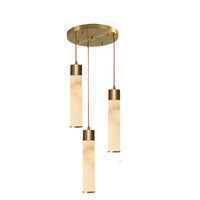 Ethereal Stone Glow Sculpturale Stijl Alabaster Hanglamp