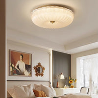 Gerimpeld Glazen Plafondlamp