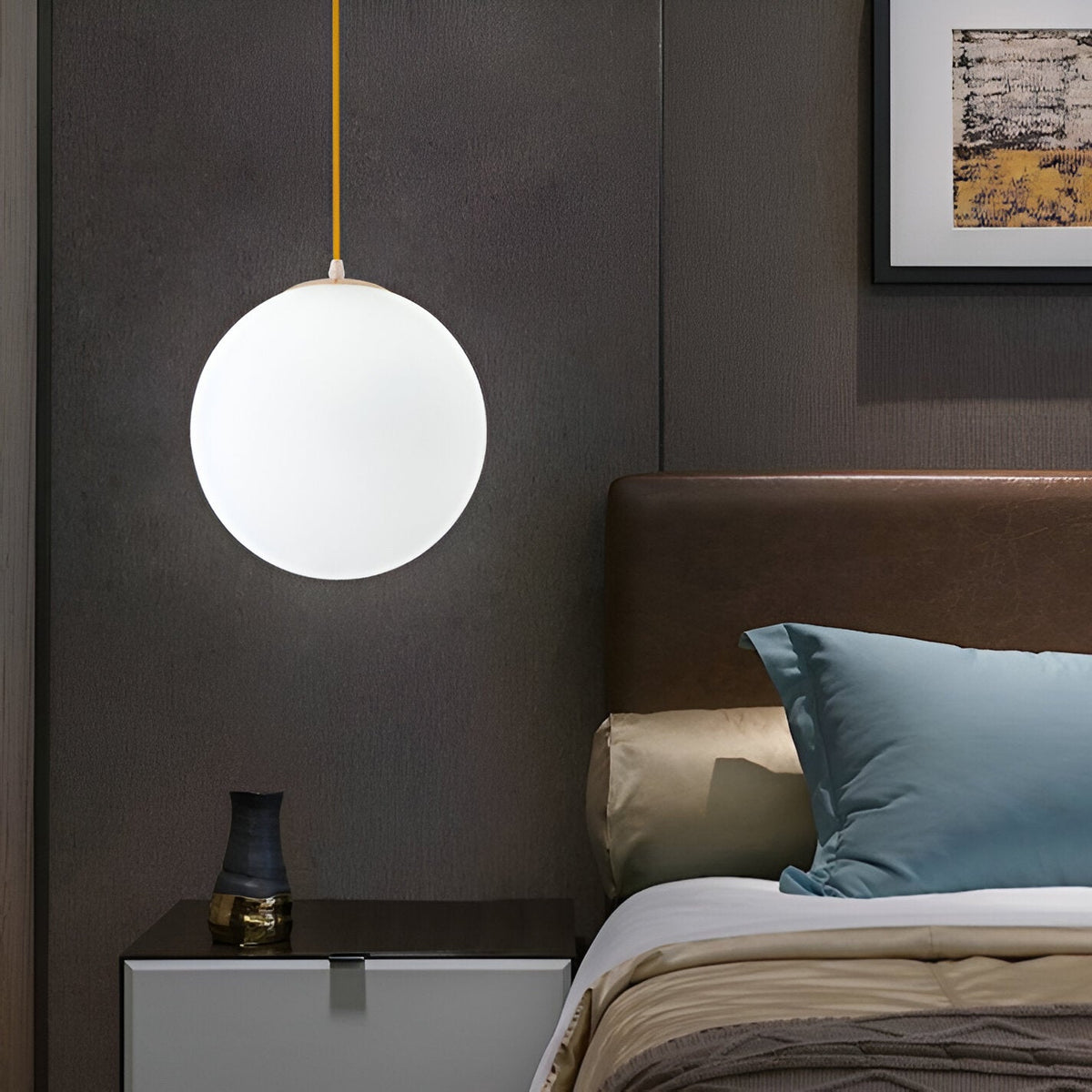 Nordic Globe Melkglas Hanglamp
