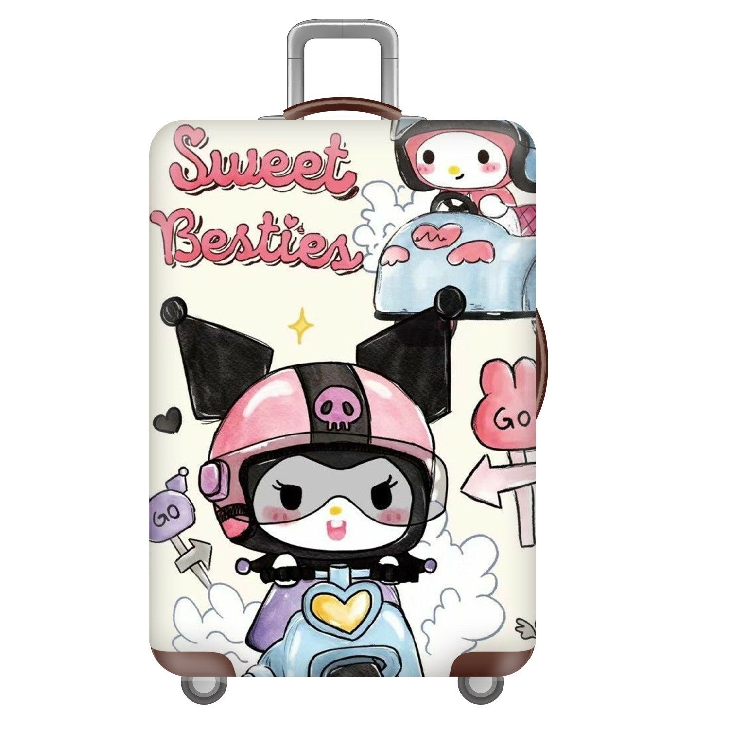 Unisex Hardcase Reis Koffer met Speelse Snoopy Motief