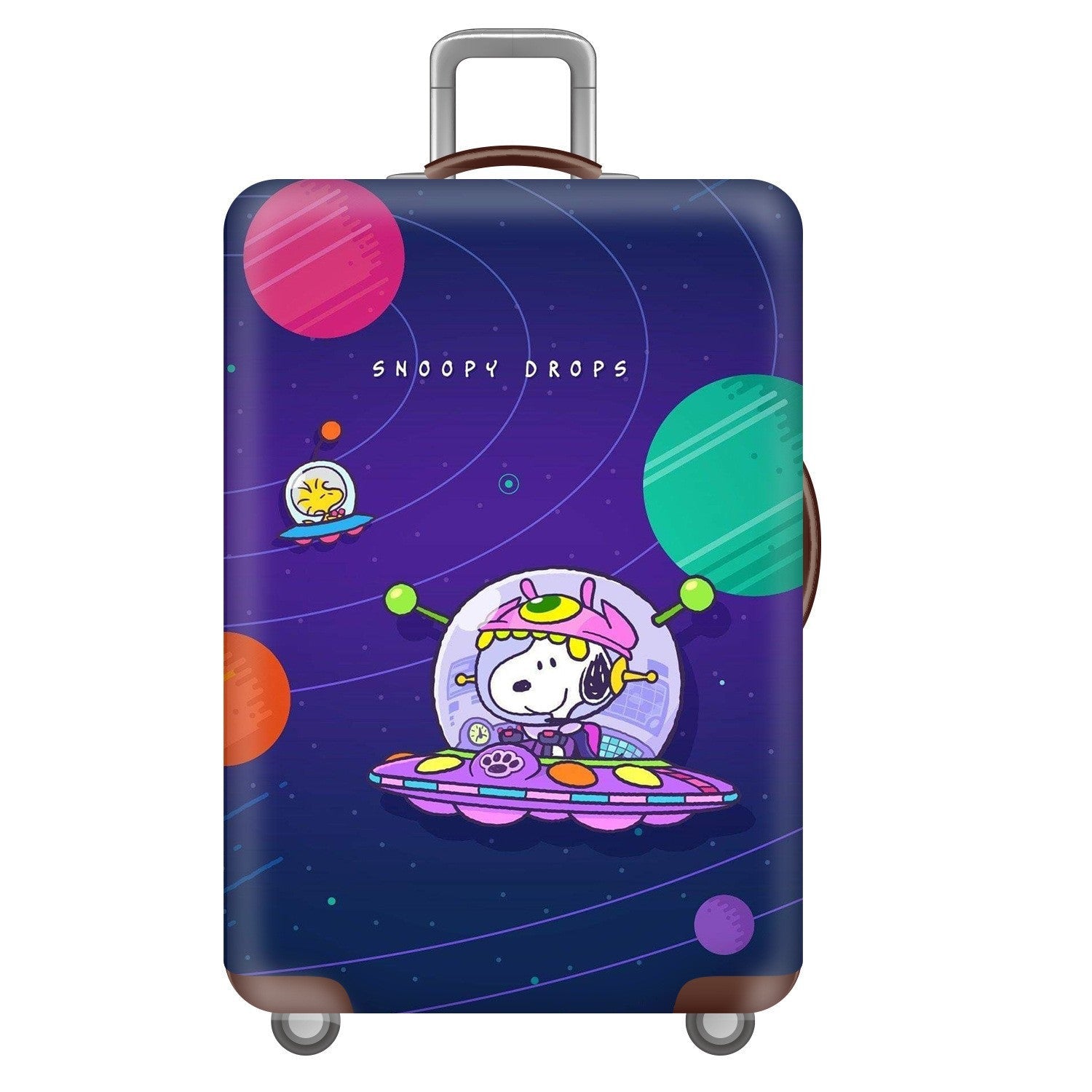 Unisex Hardcase Reis Koffer met Speelse Snoopy Motief