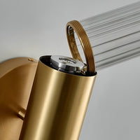Noordse Watergolven Glas Messing Wandlamp LED 1-Licht