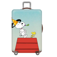Unisex Hardcase Reis Koffer met Speelse Snoopy Motief