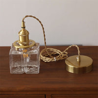 Jewel Messing Vintage Glas Hanglamp