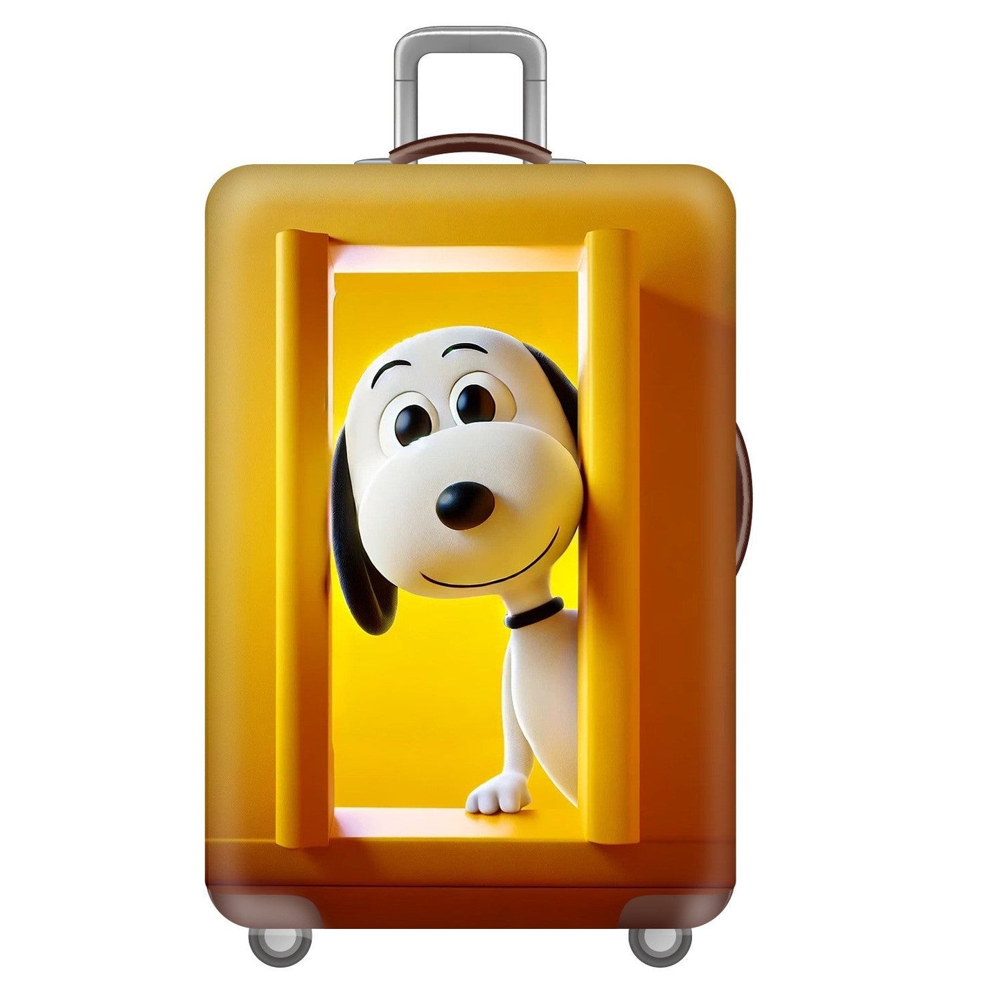 Unisex Hardcase Reis Koffer met Speelse Snoopy Motief