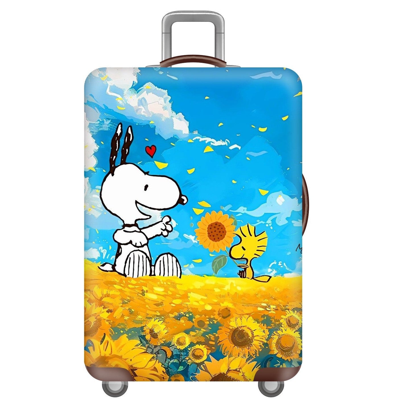 Unisex Hardcase Reis Koffer met Speelse Snoopy Motief