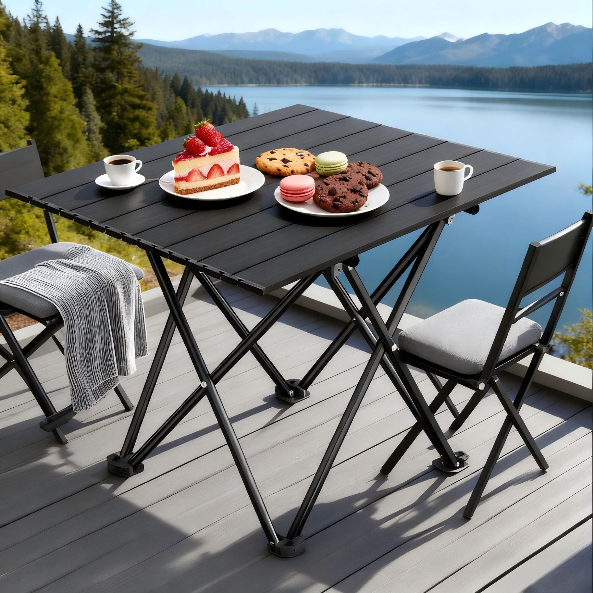 Unisex Opvouwbare Kampeertafel Brehn