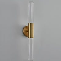 Noordse Watergolven Glas Messing Wandlamp LED 1-Licht