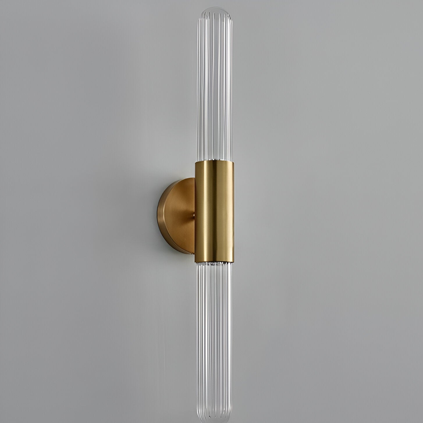 Noordse Watergolven Glas Messing Wandlamp LED 1-Licht