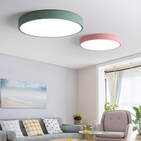 Nordic Macaron Ronde LED Plafondlamp