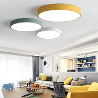 Nordic Macaron Ronde LED Plafondlamp