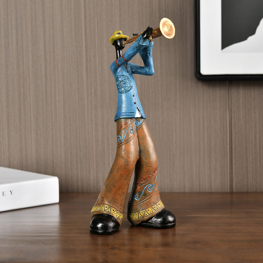 Jazzmuzikant Harsstandbeeld Muziekdecor