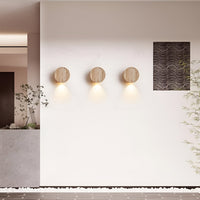 Japanse Wabi Sabi Natuurlijke Travertijn Steen Wandlamp