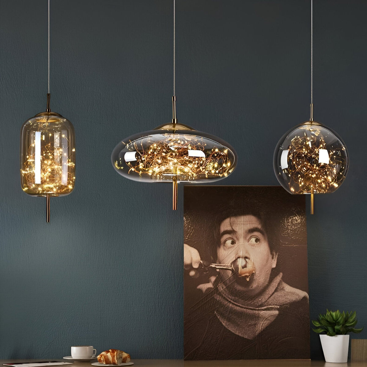 Nordic Luxe Moderne Glazen Hanglamp