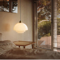 Astria Hanglamp Met Ivoor Glas Voor Interieurs Geïnspireerd Door De Jaren '50