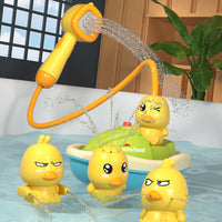 HydroDuck Piratenschip & Fontein | Educatief waterspeelgoed met kraandouche en interactieve functies