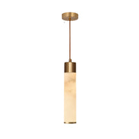 Ethereal Stone Glow Sculpturale Stijl Alabaster Hanglamp