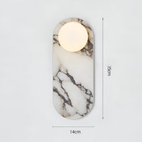 Franse Lichte Marmeren Luxe Minimalistische Wandlamp