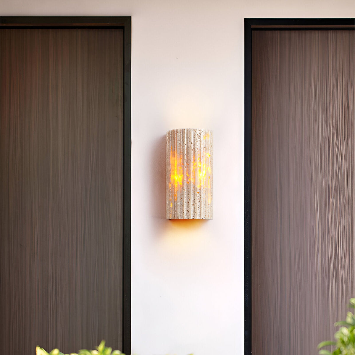 Solaro Travertine Tuin Buitenwandlamp